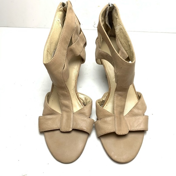 Nine West PIPINHOT Wedge Genuine Leather Sandals 6 - Picture 5 of 12